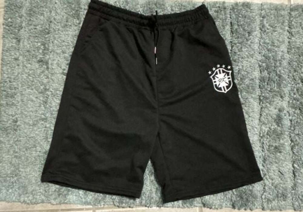 Brazil Soccer Club Black Athletic Shorts